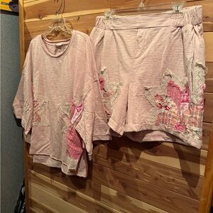 Oli & Hali Pink Floral Lounge Set